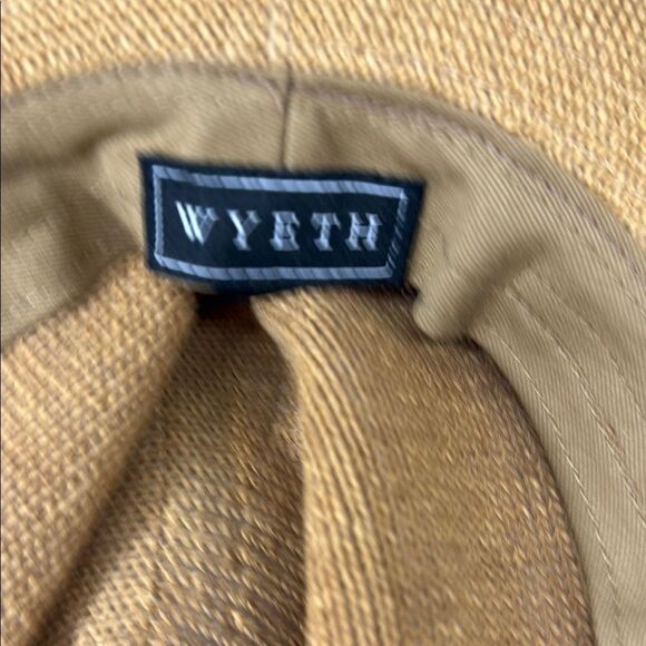 WYETH Brown Part Paper Panama Style Hat One Size - Picture 6 of 9